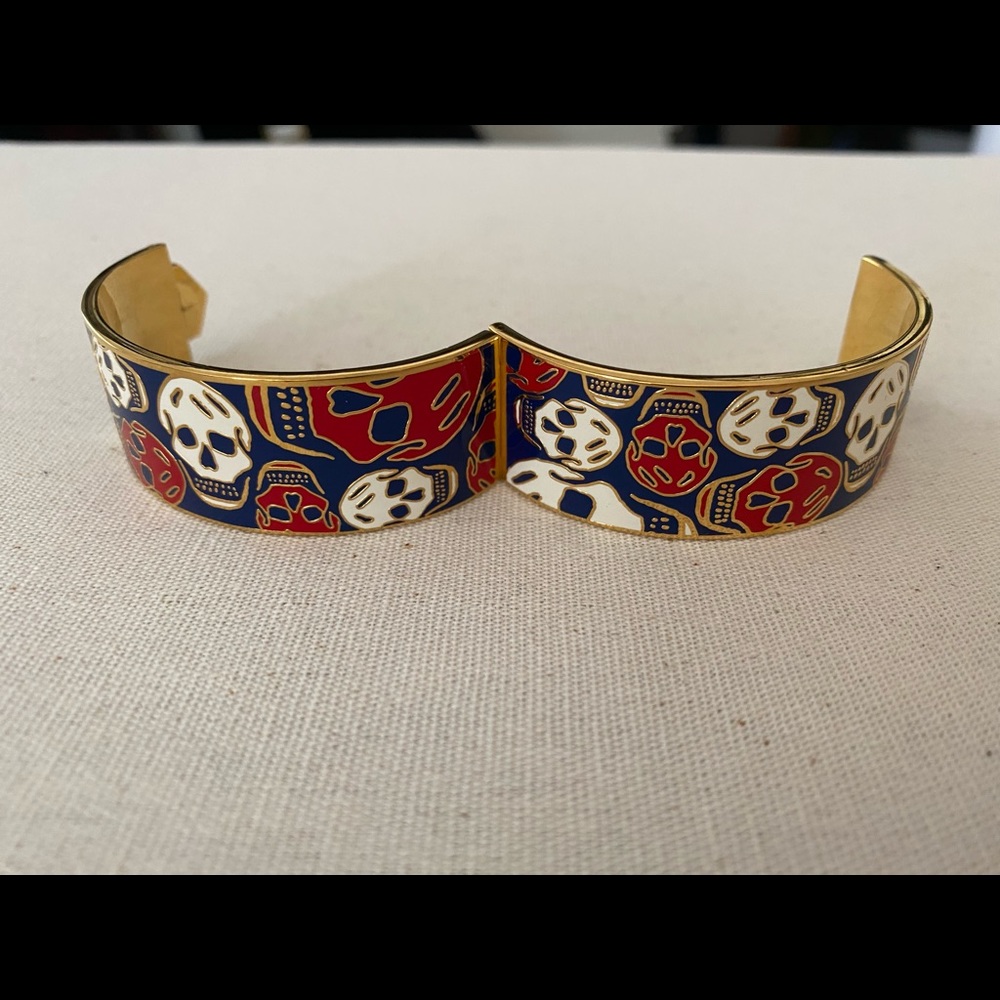 Alexander McQueen enamel skull bracelet JULY 4th - Picture 6 of 6